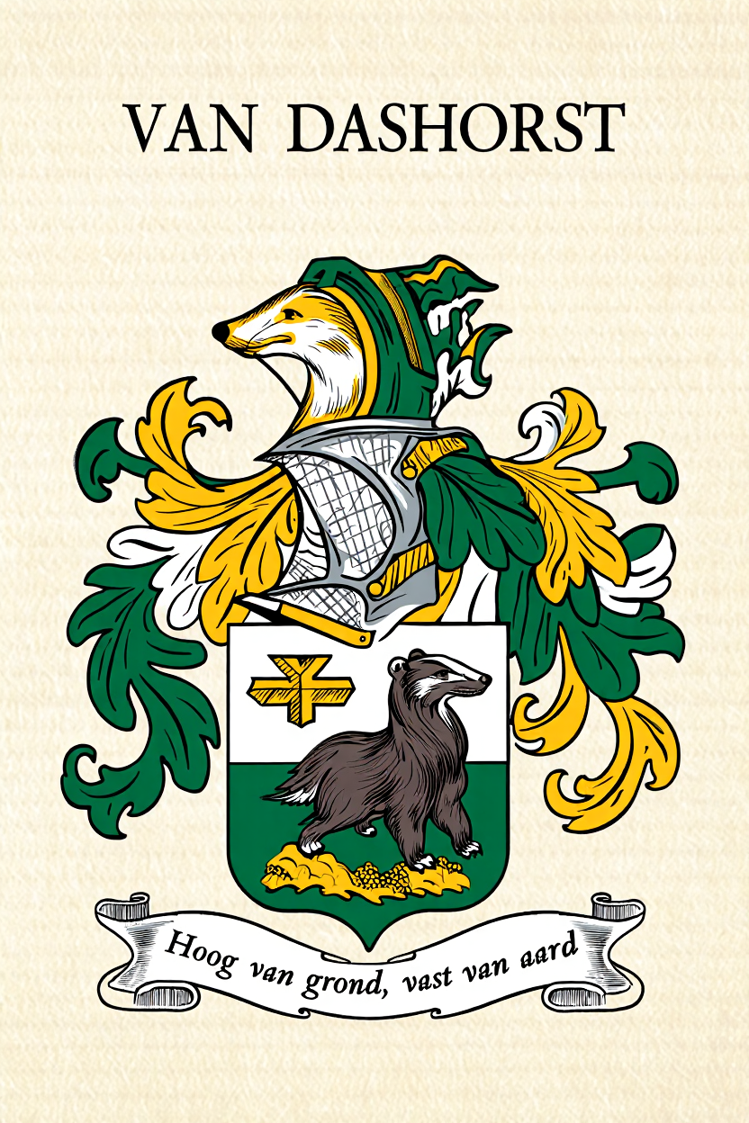 Familiewapen van de achternaam VAN DASHORST