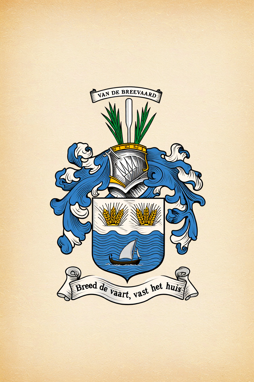 Familiewapen van de achternaam VAN DE BREEVAARD