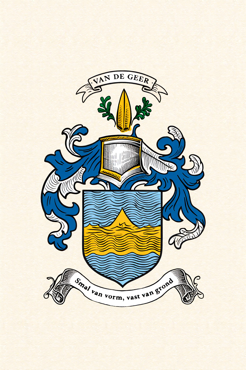 Familiewapen van de achternaam VAN DE GEER