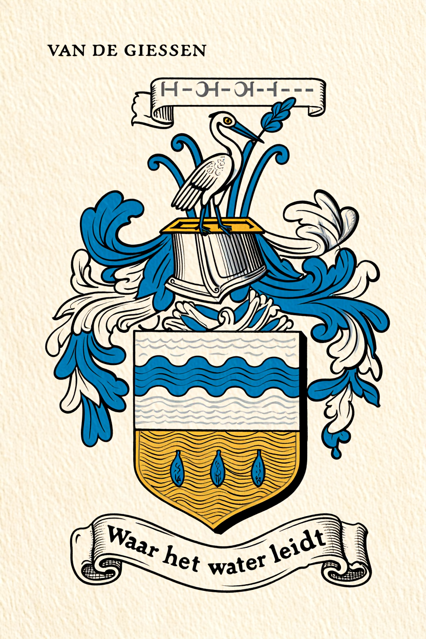 Familiewapen van de achternaam VAN DE GIESSEN