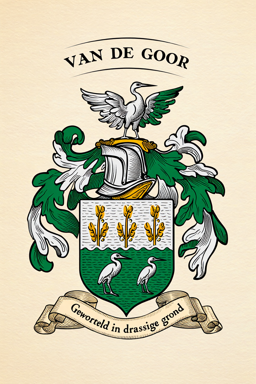 Familiewapen van de achternaam VAN DE GOOR