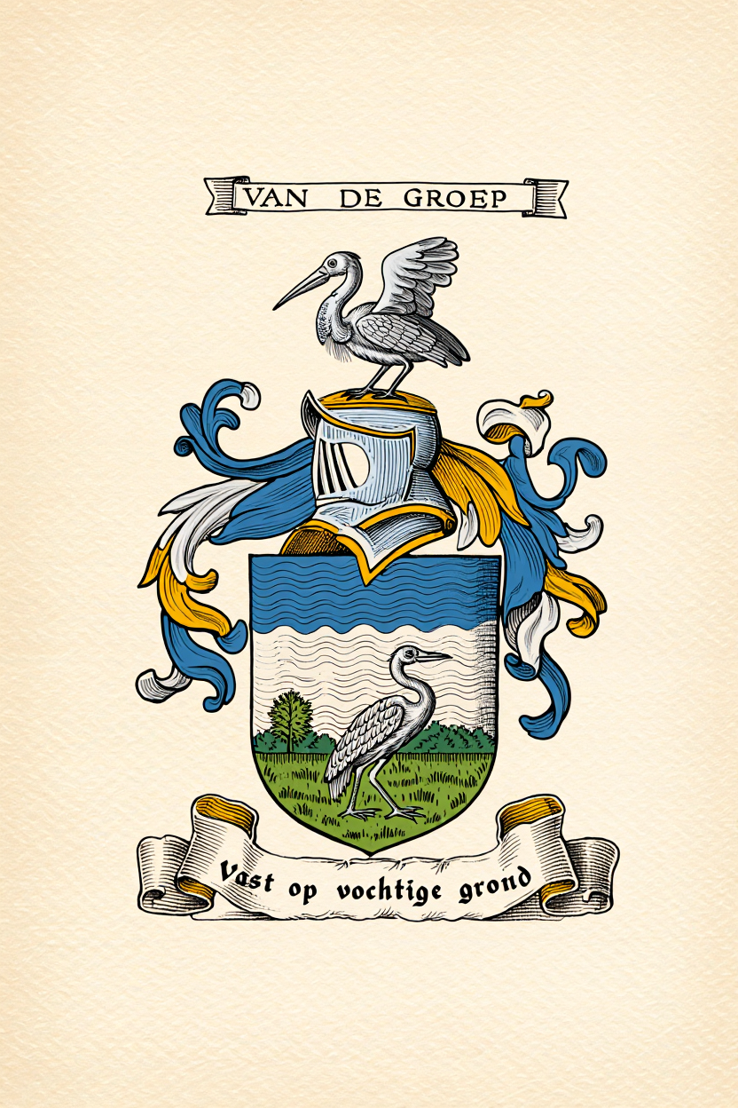 Familiewapen van de achternaam VAN DE GROEP