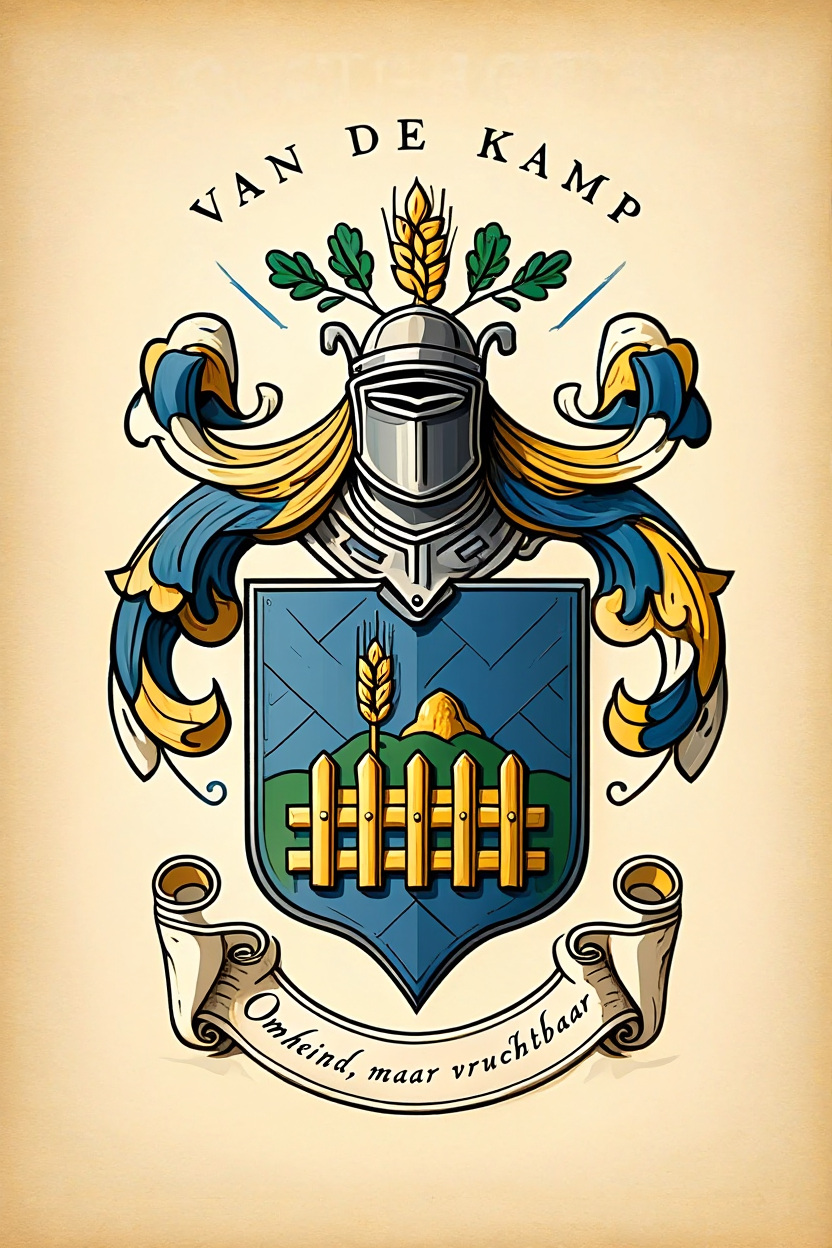 Familiewapen van de achternaam VAN DE KAMP