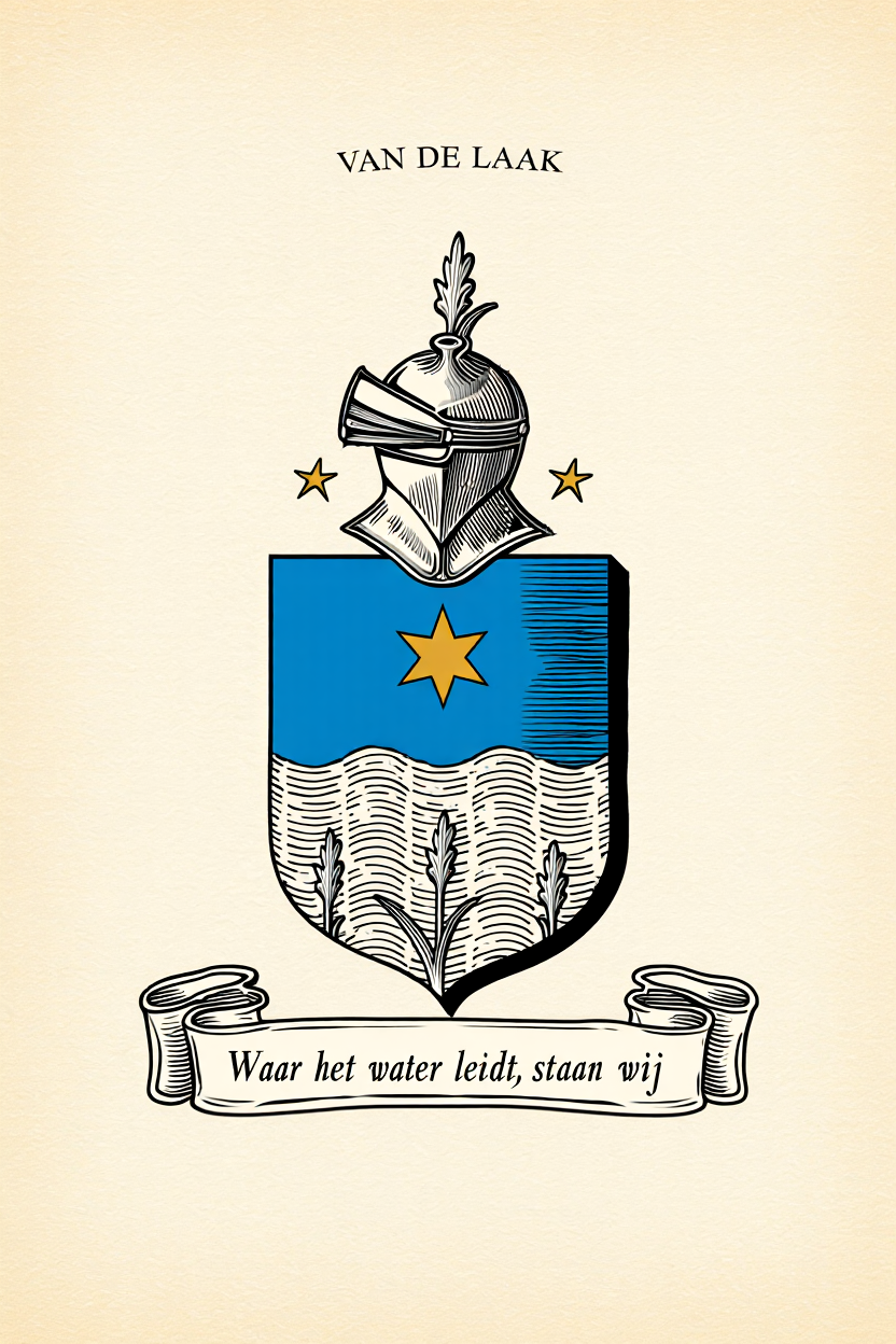 Familiewapen van de achternaam VAN DE LAAK