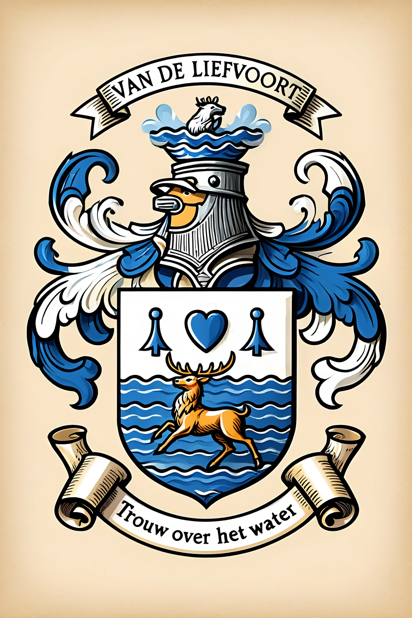 Familiewapen van de achternaam VAN DE LIEFVOORT