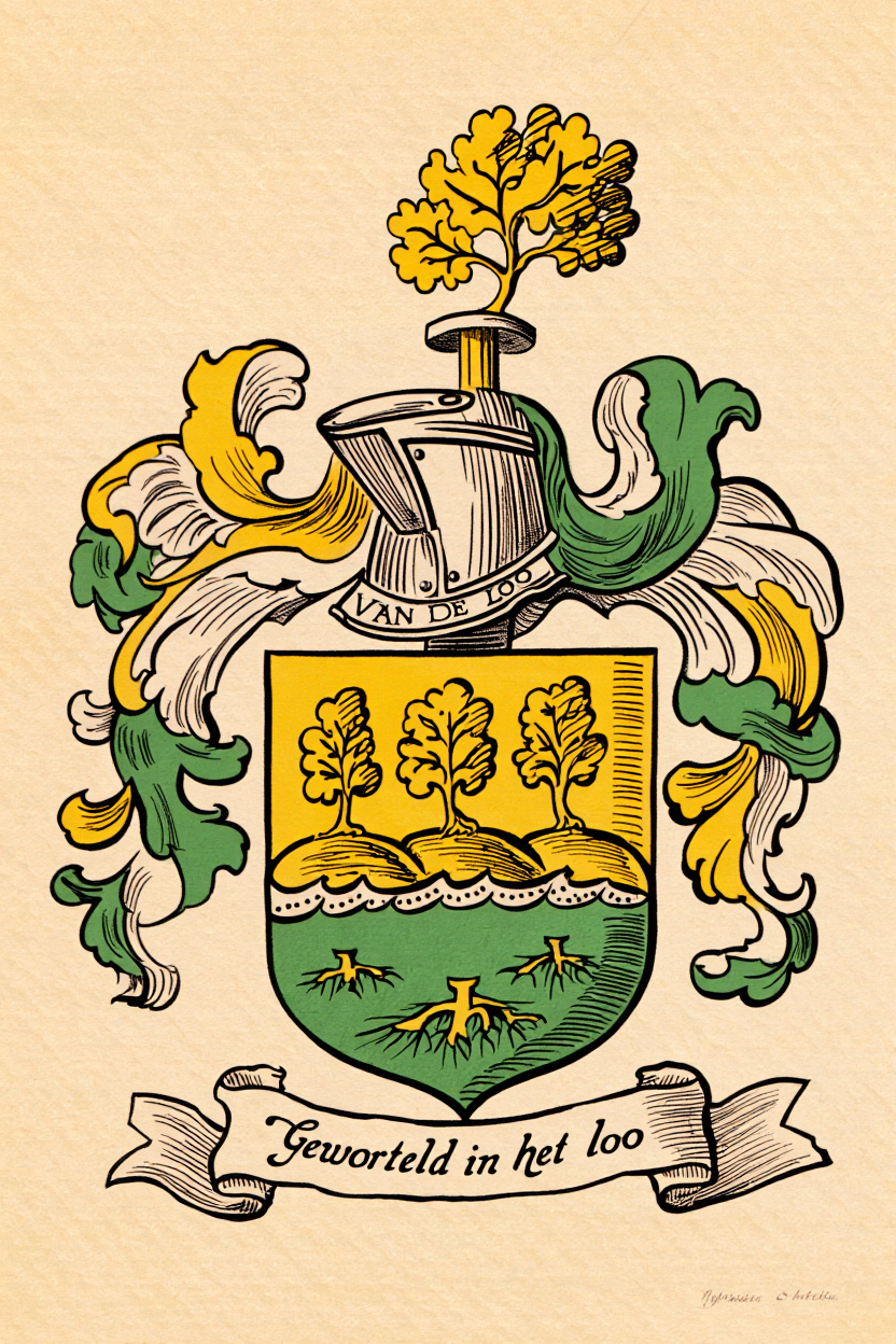 Familiewapen van de achternaam VAN DE LOO