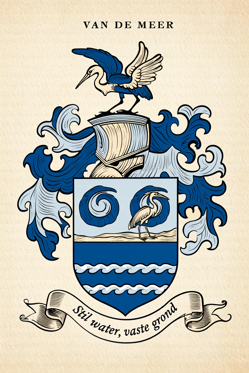 Familiewapen van de achternaam VAN DE MEER