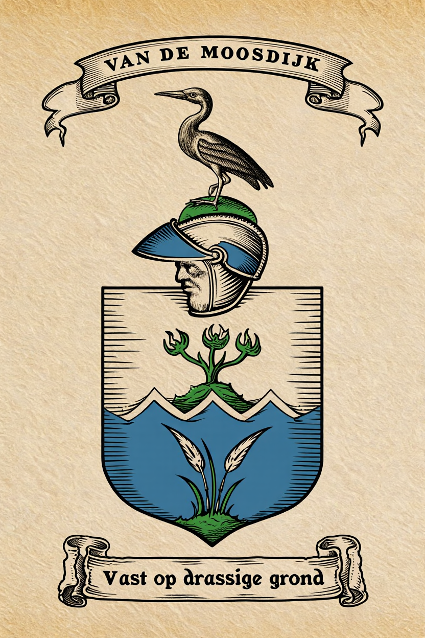 Familiewapen van de achternaam VAN DE MOOSDIJK