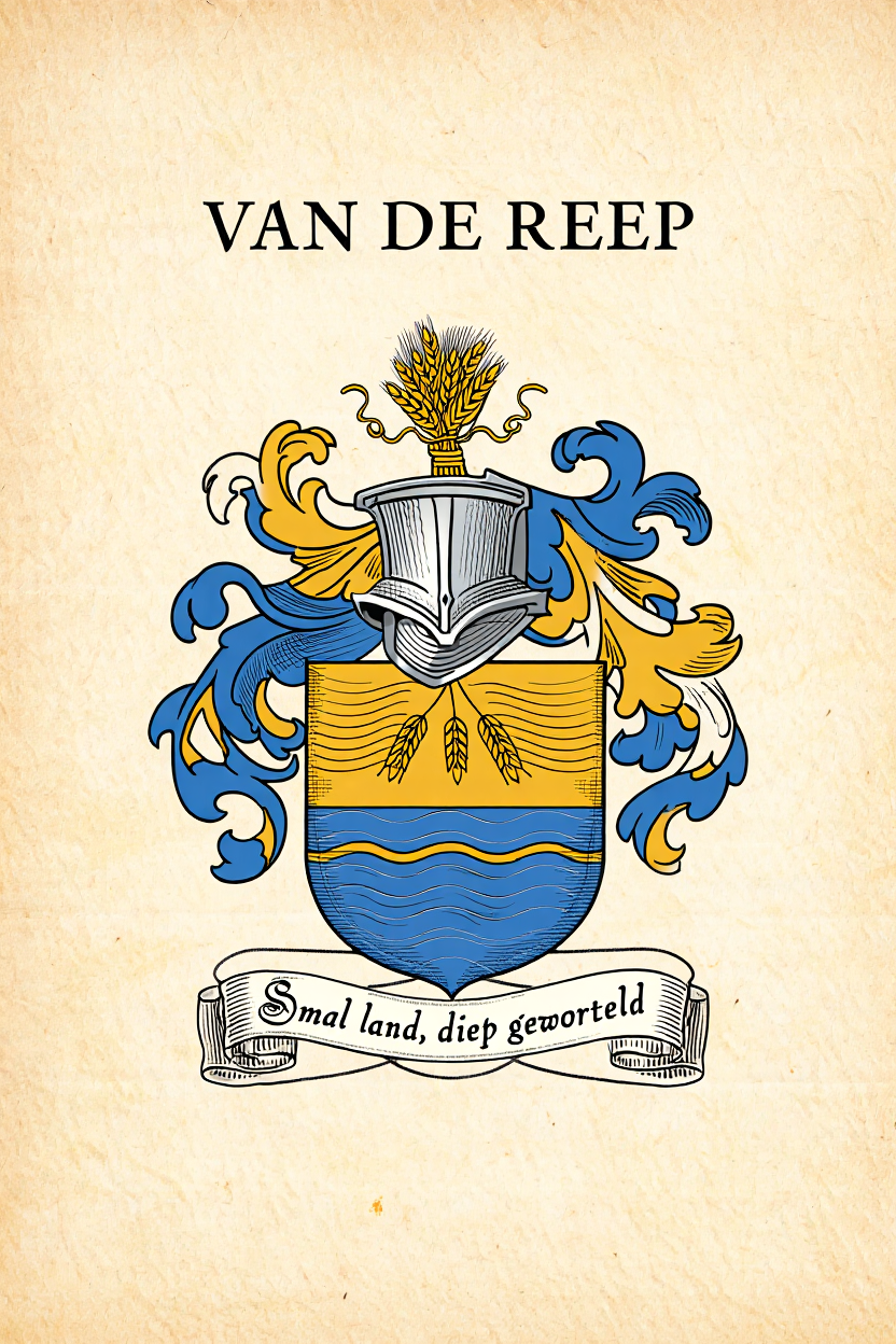 Familiewapen van de achternaam VAN DE REEP