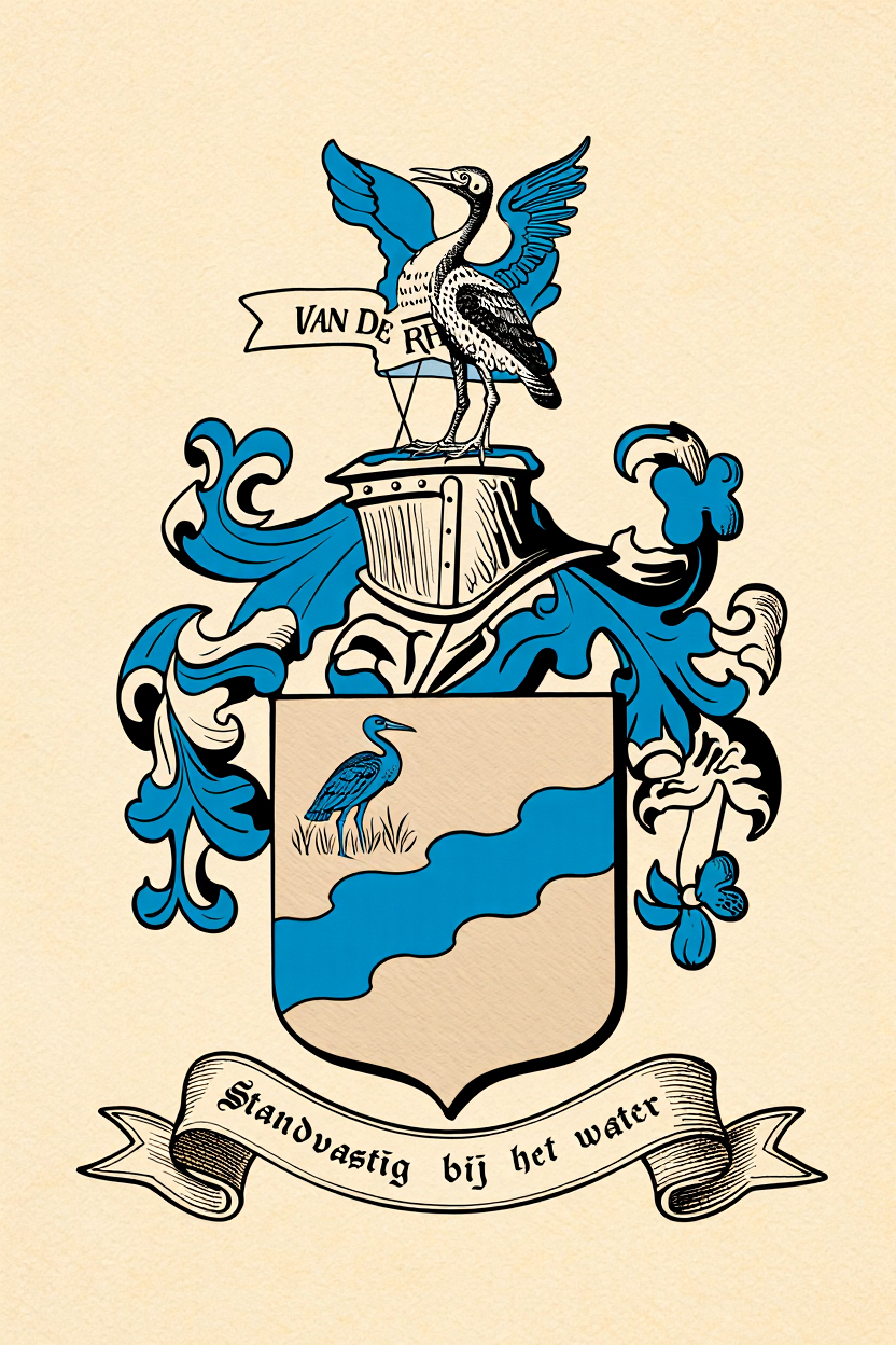 Familiewapen van de achternaam VAN DE RHEE