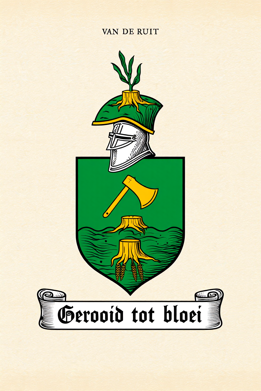 Familiewapen van de achternaam VAN DE RUIT