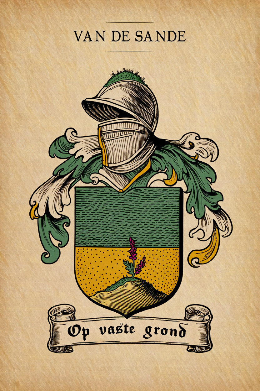 Familiewapen van de achternaam VAN DE SANDE