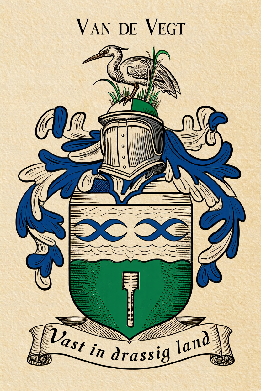 Familiewapen van de achternaam VAN DE VEGT