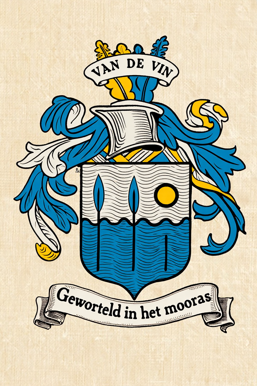 Familiewapen van de achternaam VAN DE VIN