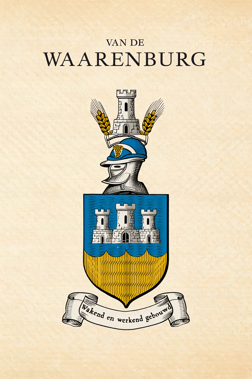 Familiewapen van de achternaam VAN DE WAARENBURG