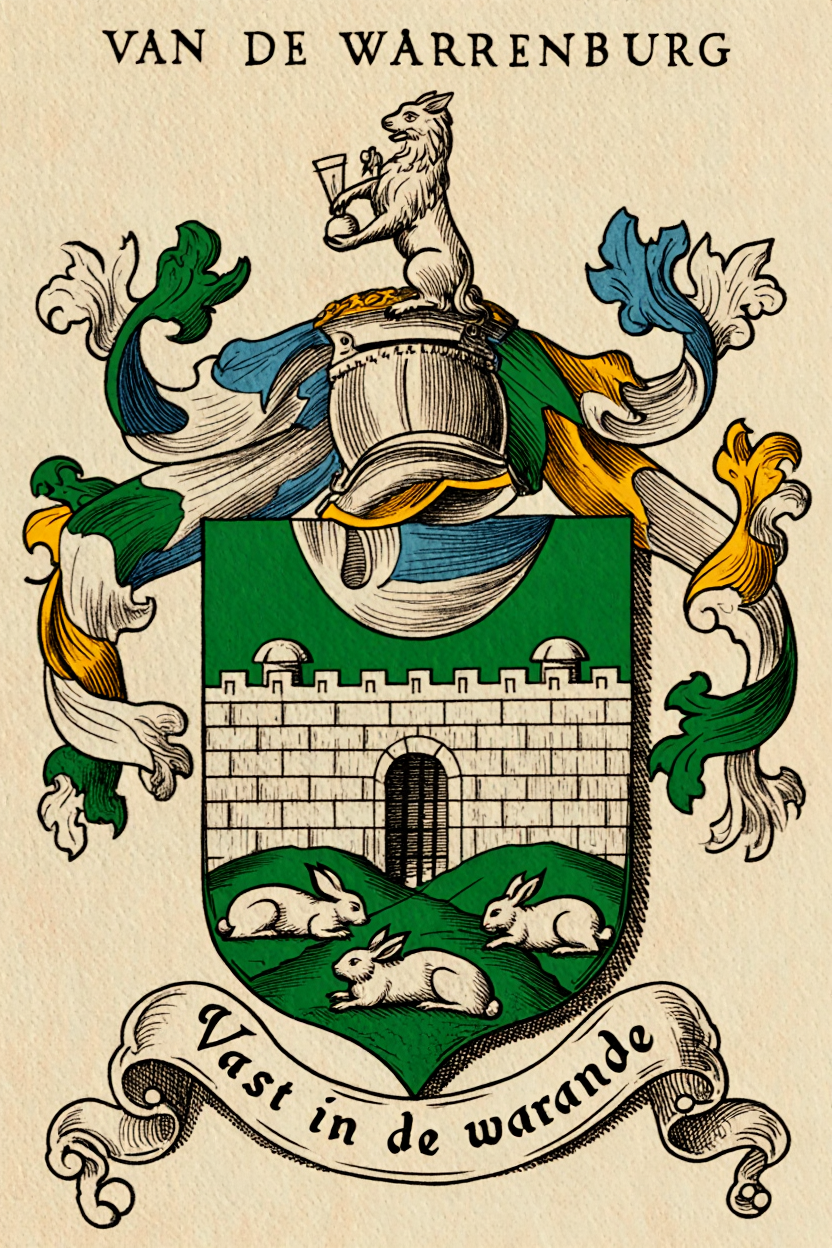 Familiewapen van de achternaam VAN DE WARRENBURG