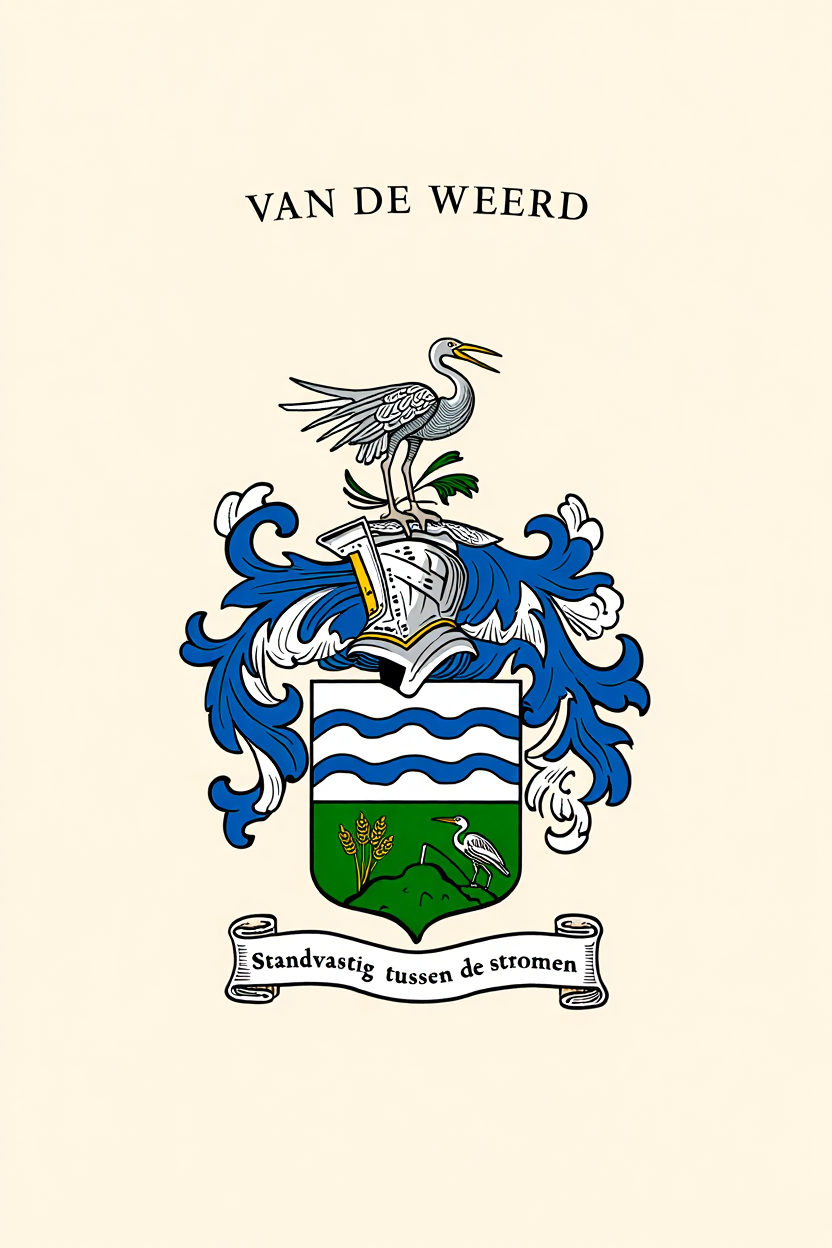 Familiewapen van de achternaam VAN DE WEERD