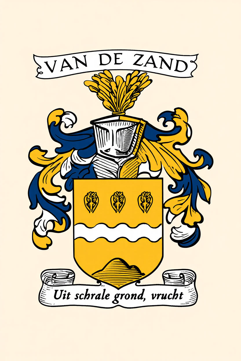 Familiewapen van de achternaam VAN DE ZAND