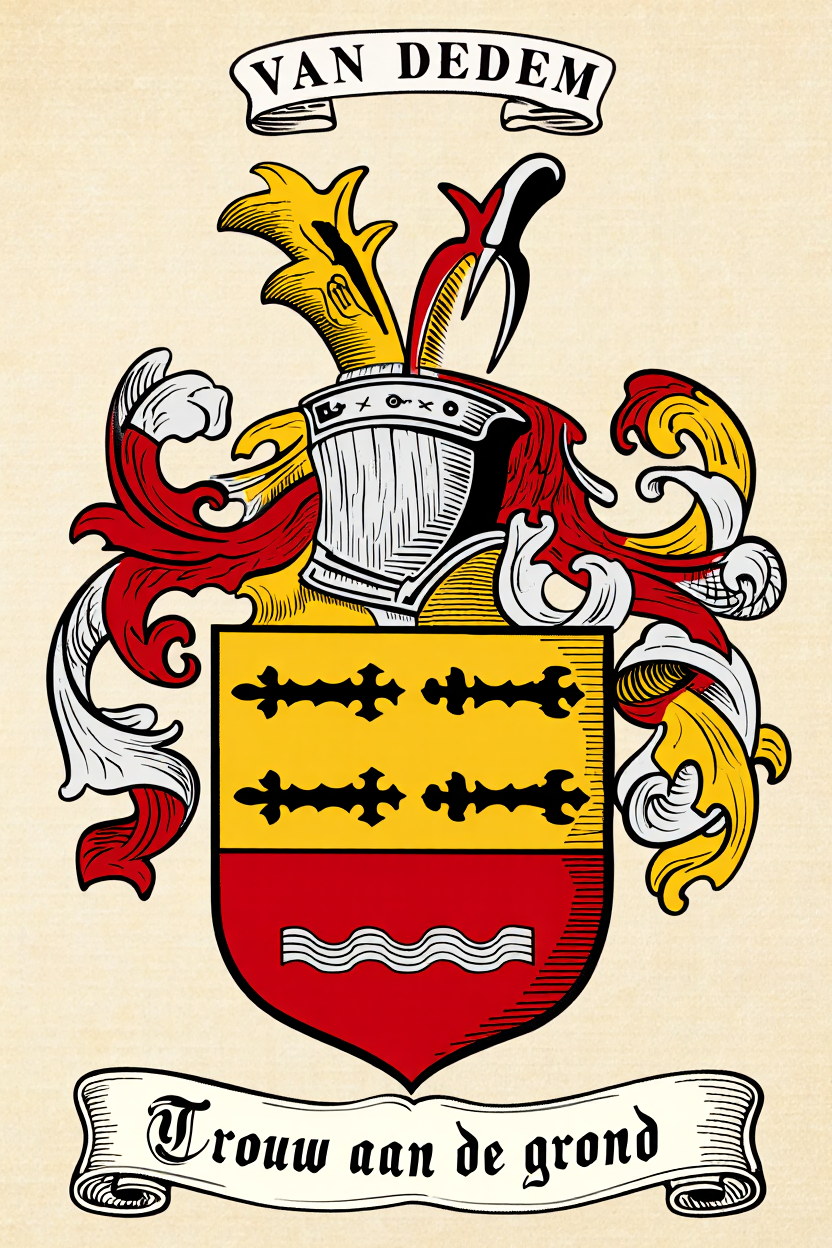 Familiewapen van de achternaam VAN DEDEM