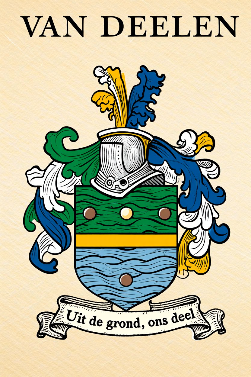 Familiewapen van de achternaam VAN DEELEN