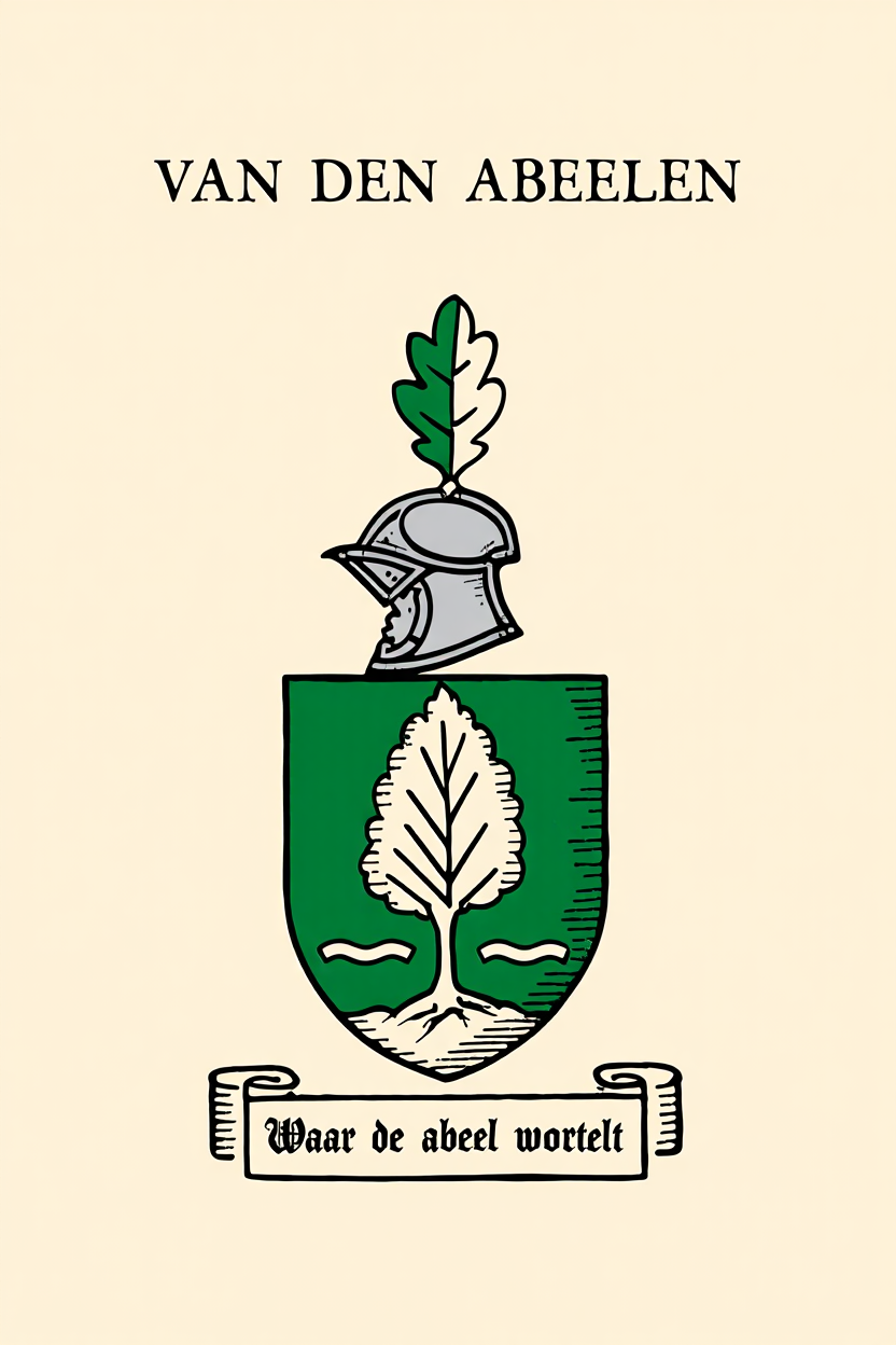 Familiewapen van de achternaam VAN DEN ABEELEN