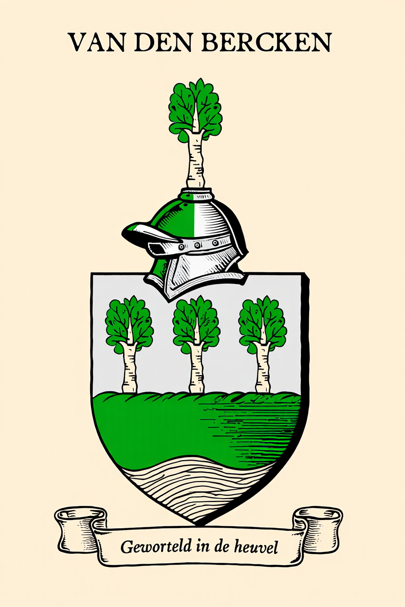 Familiewapen van de achternaam VAN DEN BERCKEN