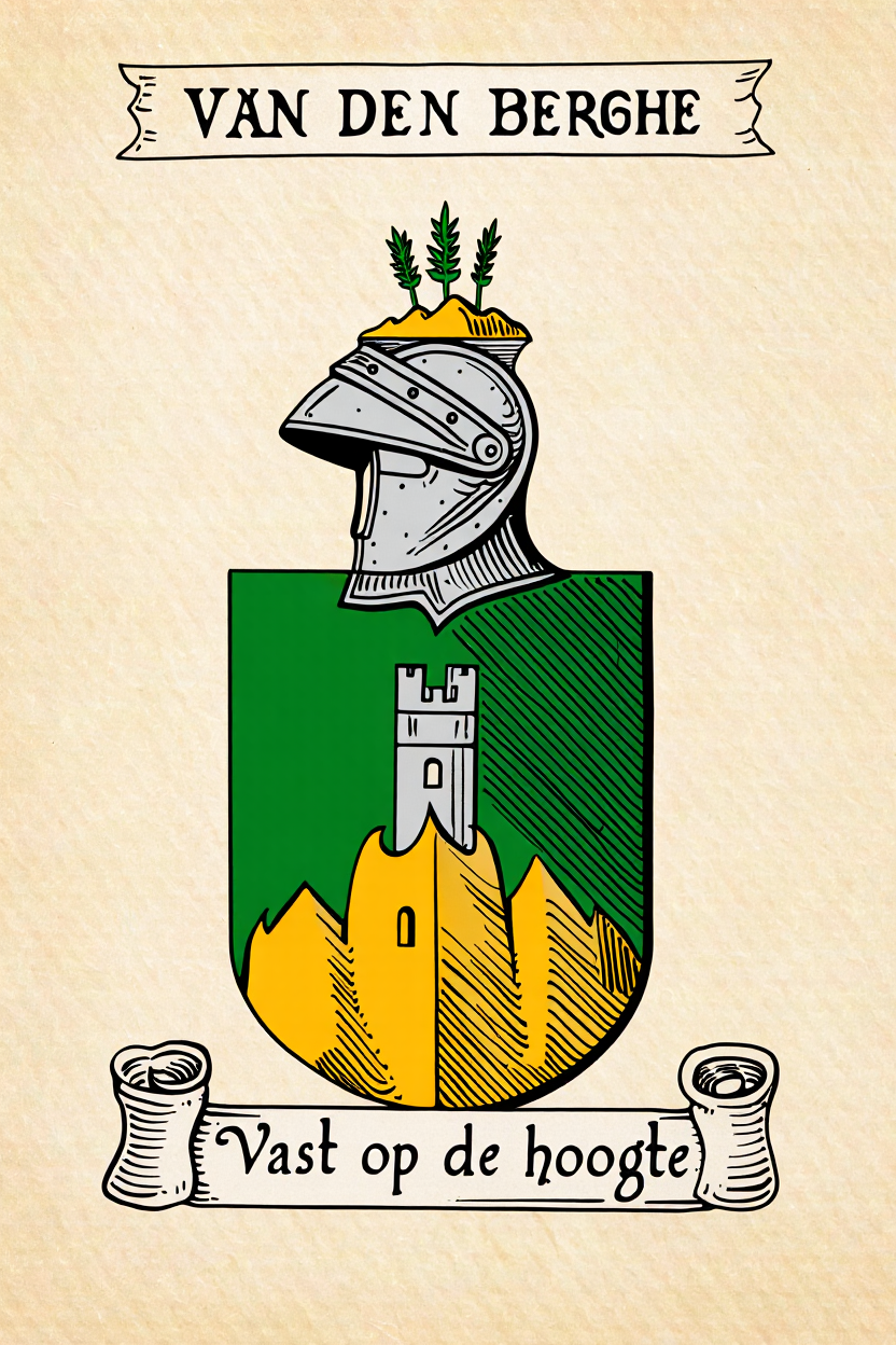 Familiewapen van de achternaam VAN DEN BERGHE