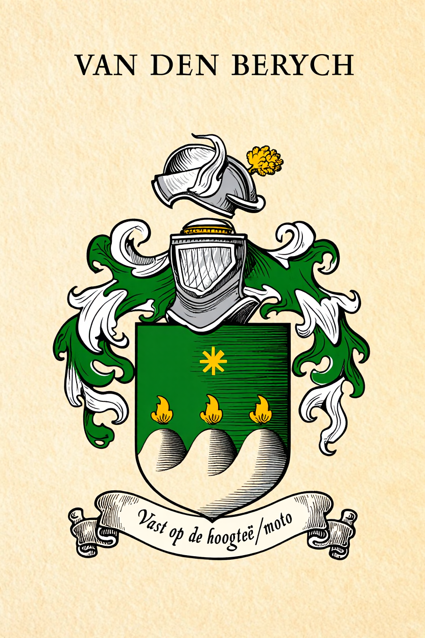 Familiewapen van de achternaam VAN DEN BERYCH