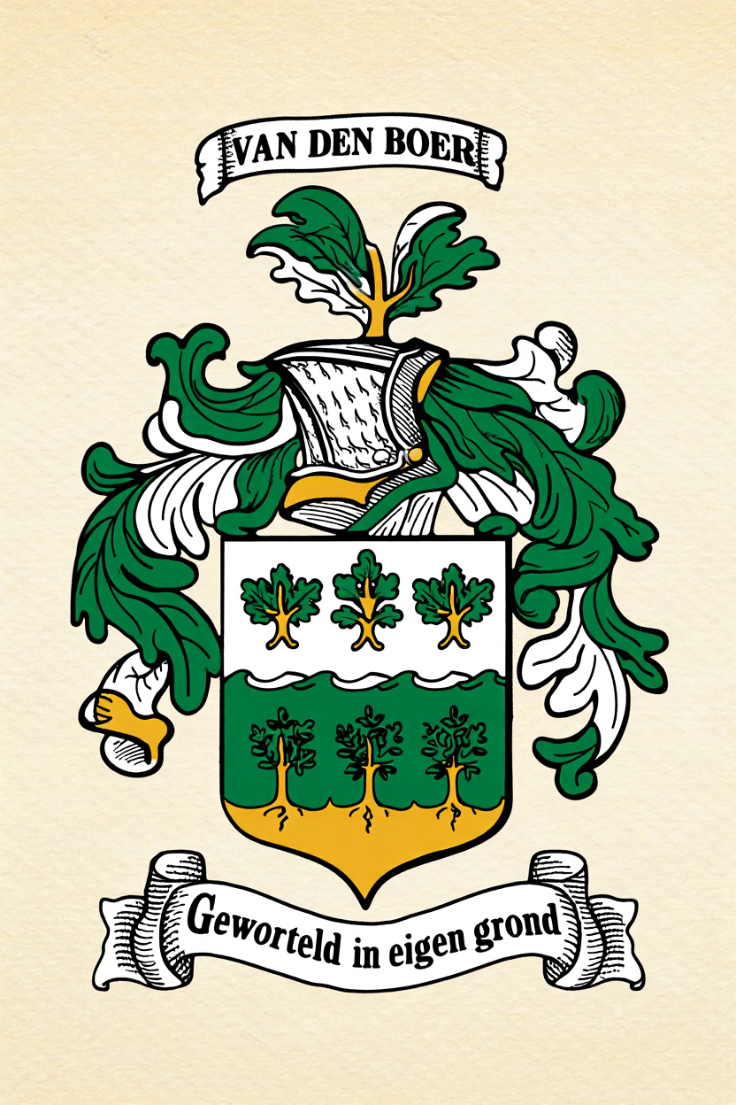 Familiewapen van de achternaam VAN DEN BOER
