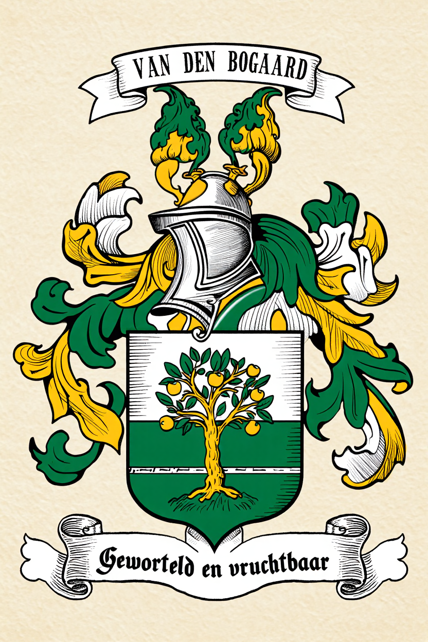 Familiewapen van de achternaam VAN DEN BOGAARD