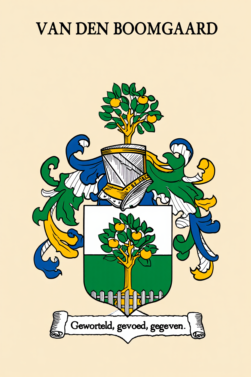 Familiewapen van de achternaam VAN DEN BOOMGAARD