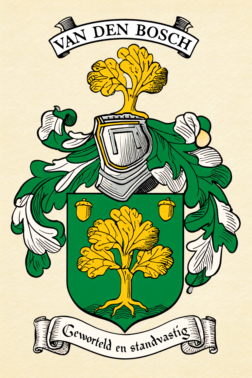 Familiewapen van de achternaam VAN DEN  BOSCH