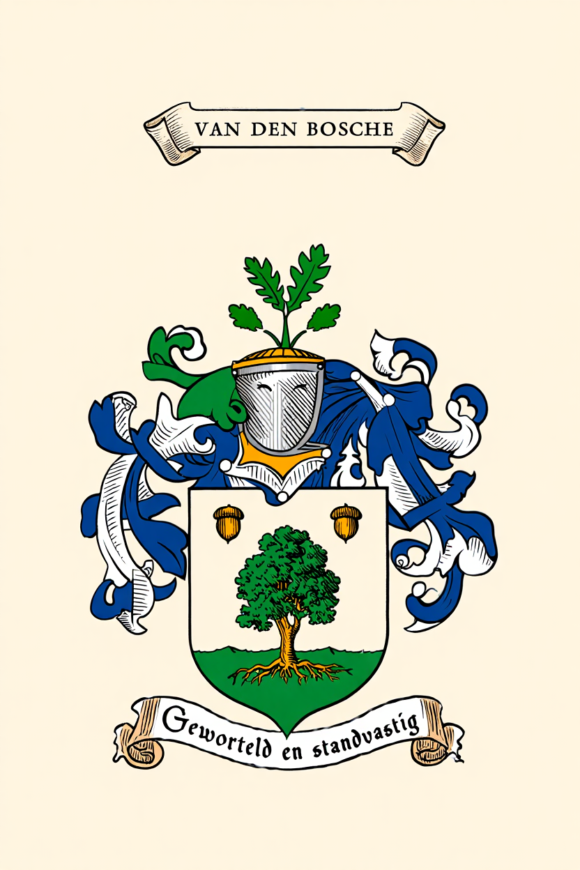 Familiewapen van de achternaam VAN DEN BOSCHE