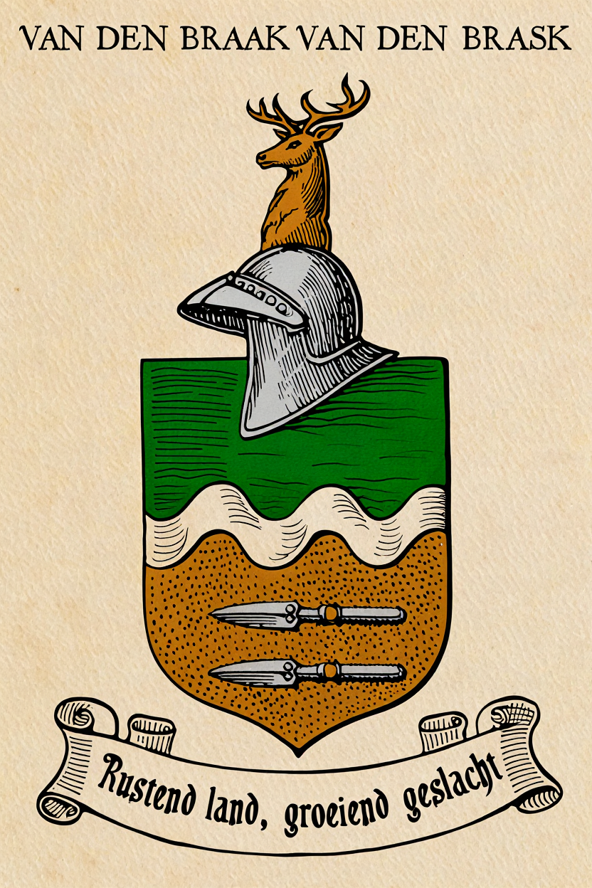 Familiewapen van de achternaam VAN DEN BRAAK VAN DEN BRASK