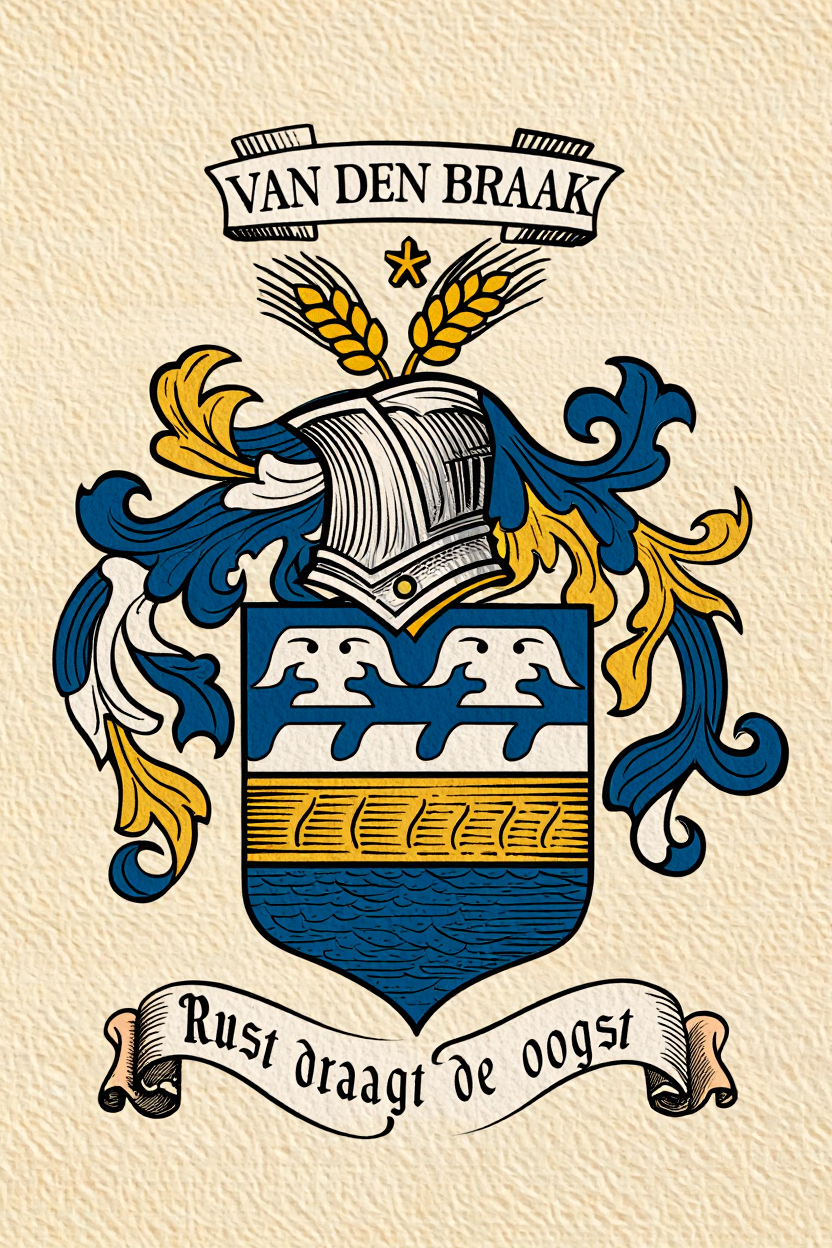 Familiewapen van de achternaam VAN DEN BRAAK
