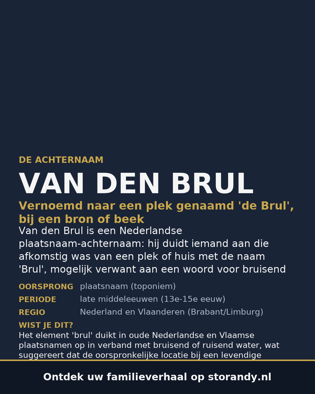 Familiewapen van de achternaam VAN DEN BRUL