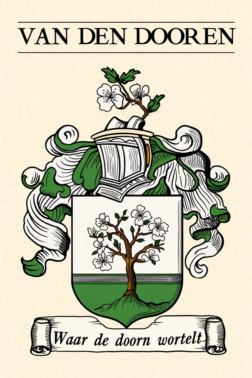 Familiewapen van de achternaam VAN DEN DOOREN