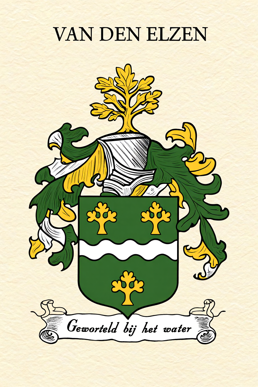 Familiewapen van de achternaam VAN DEN ELZEN