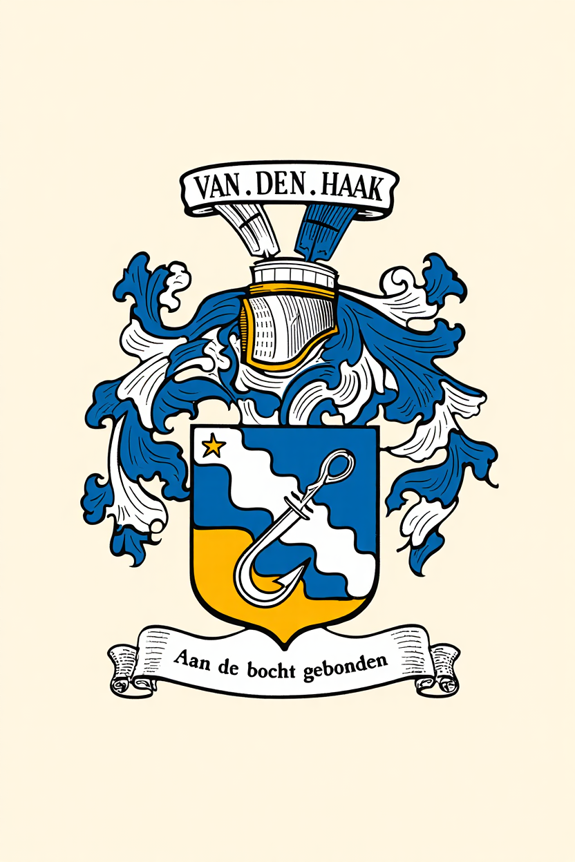 Familiewapen van de achternaam VAN.DEN.HAAK