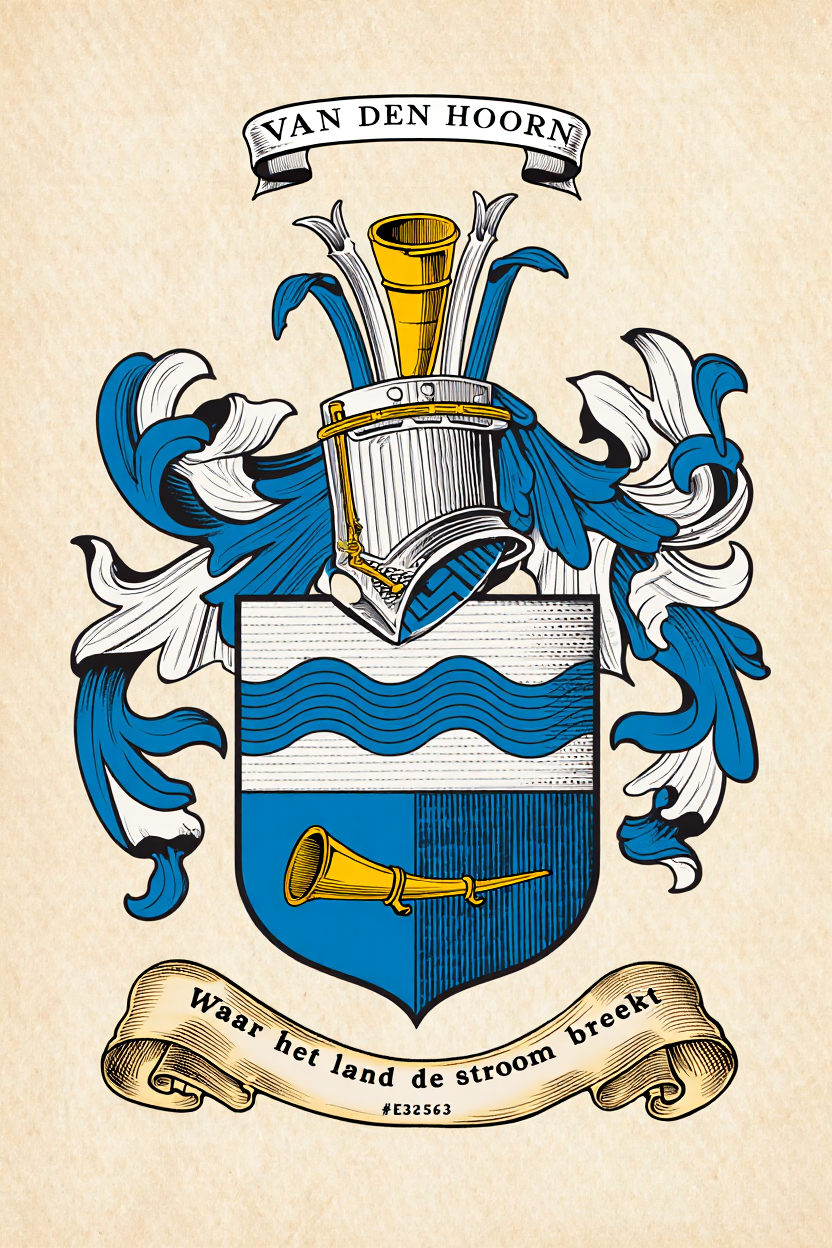 Familiewapen van de achternaam VAN DEN HOORN