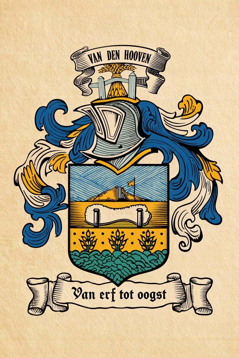 Familiewapen van de achternaam VAN DEN HOOVEN