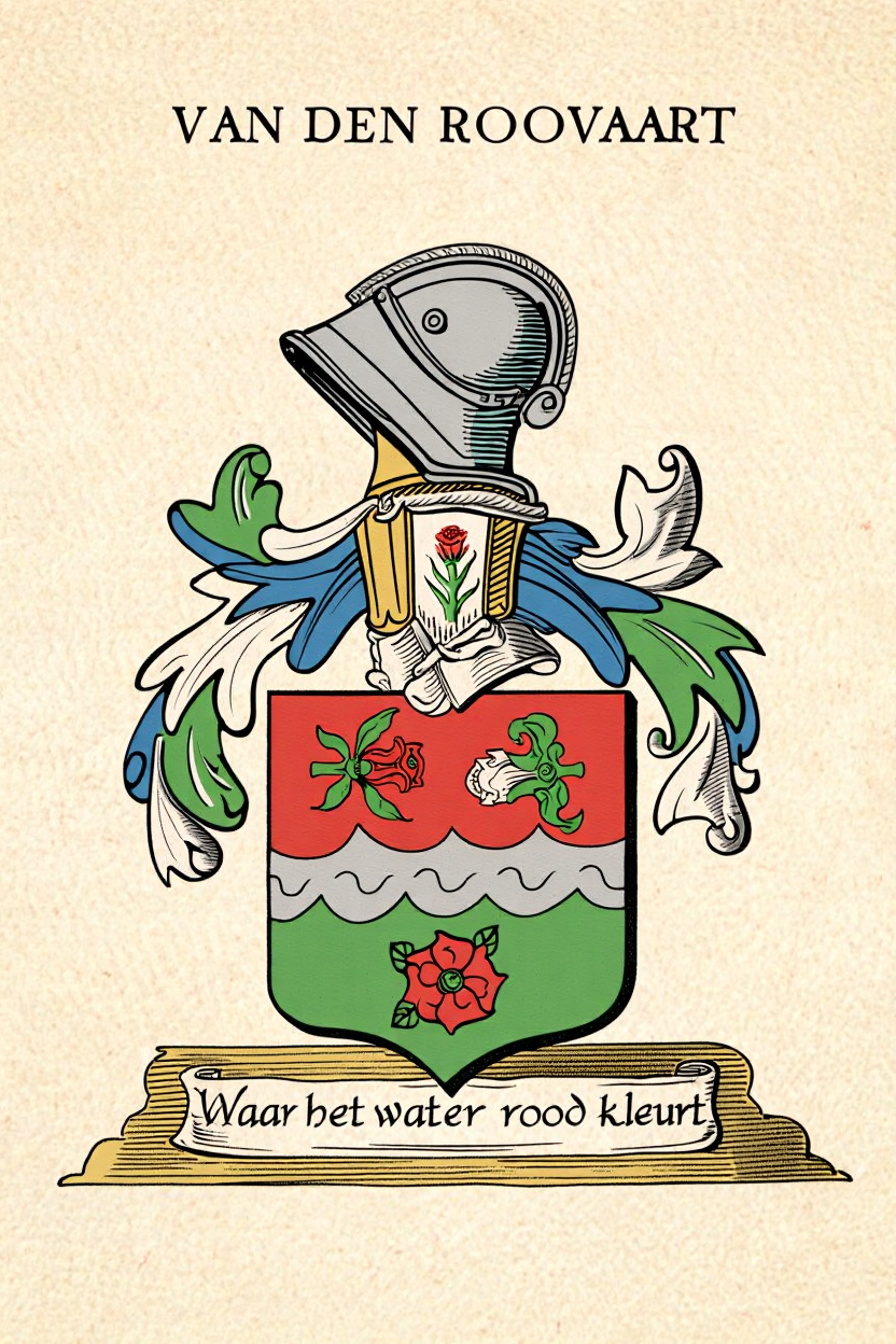 Familiewapen van de achternaam VAN DEN ROOVAART