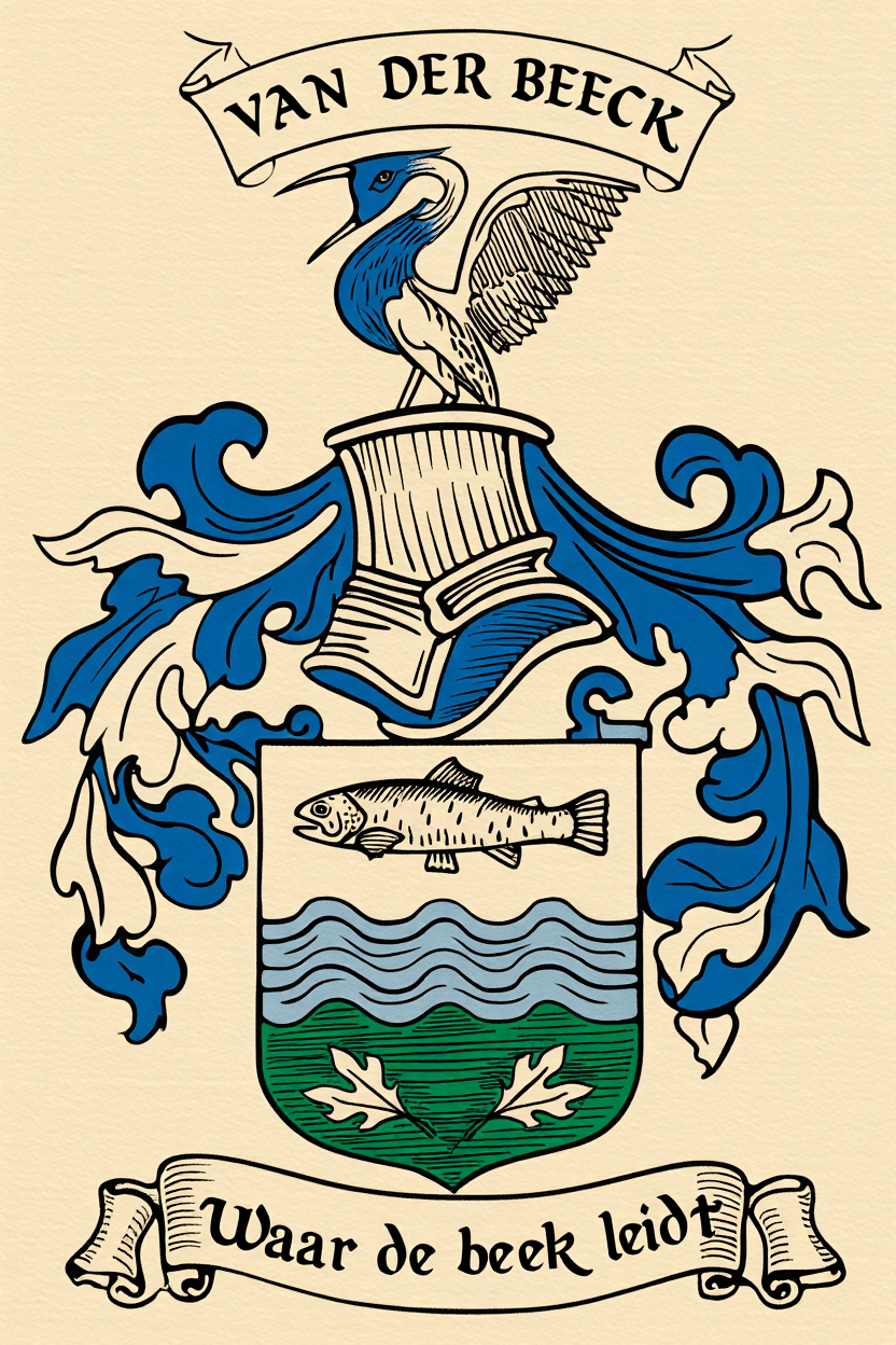 Familiewapen van de achternaam VAN DER BEECK