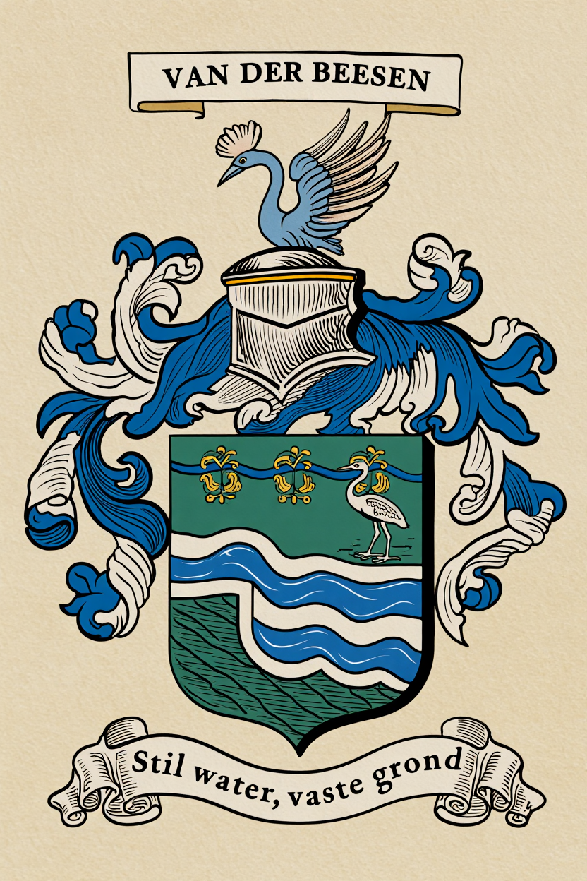 Familiewapen van de achternaam VAN DER BEESEN