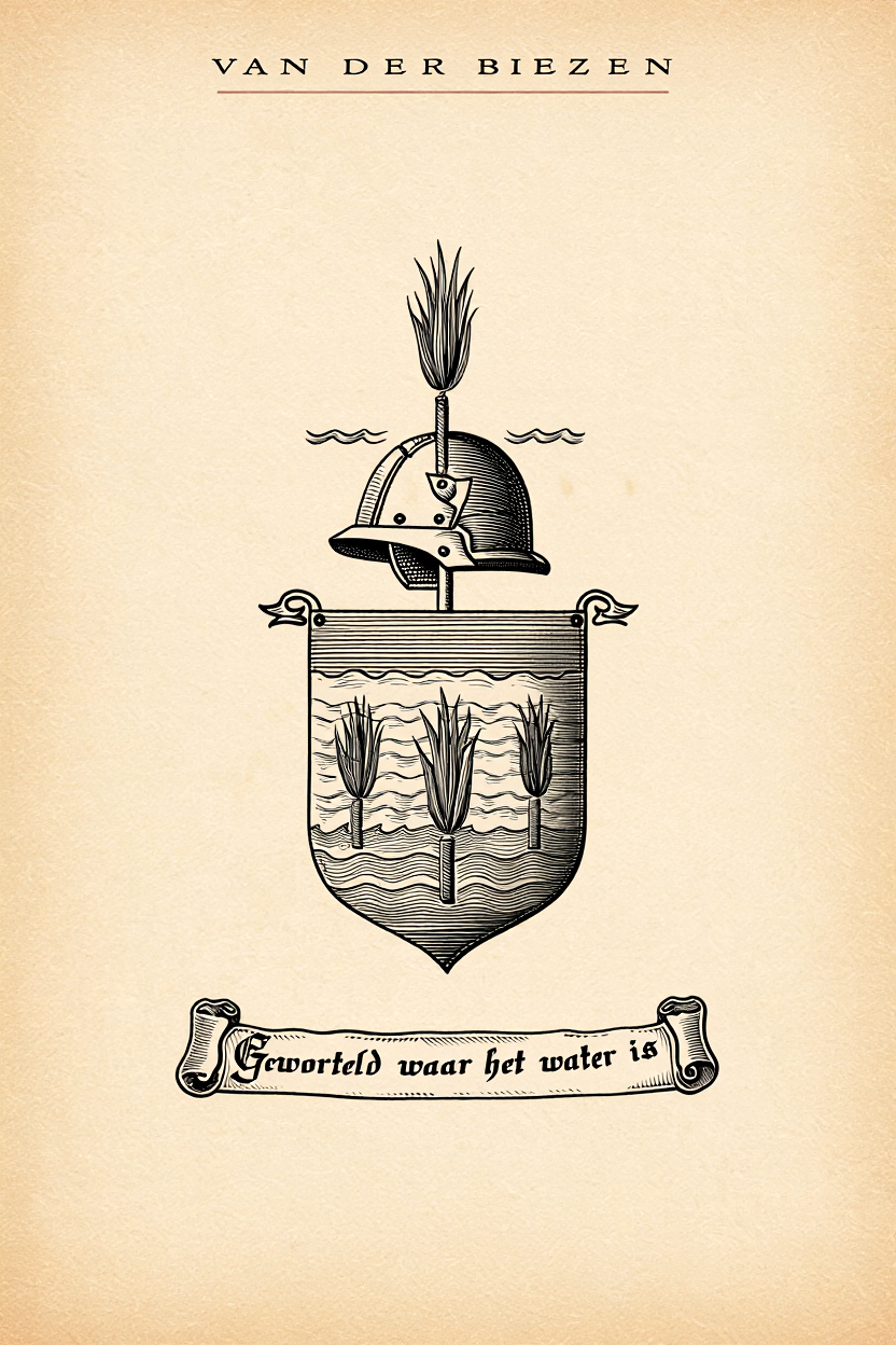 Familiewapen van de achternaam VAN DER BIEZEN