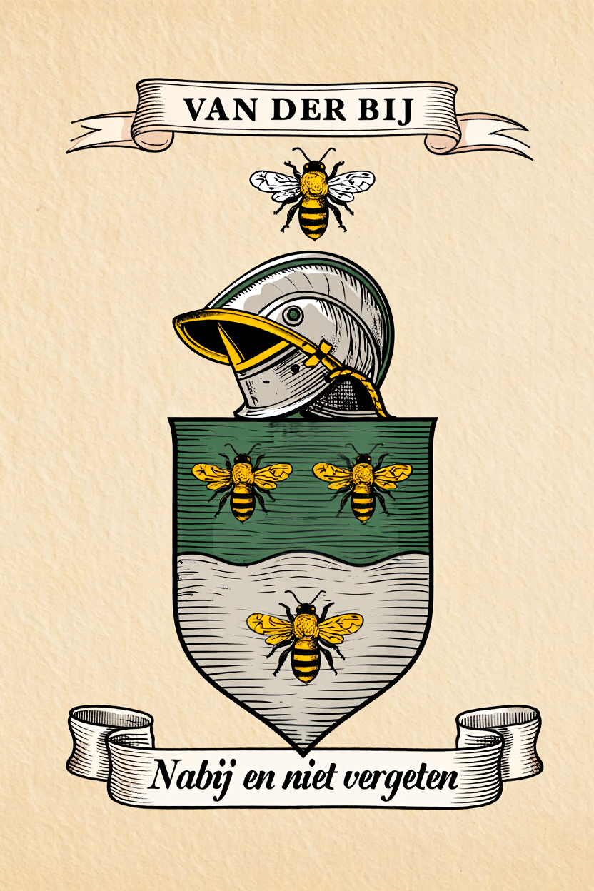 Familiewapen van de achternaam VAN DER BIJ