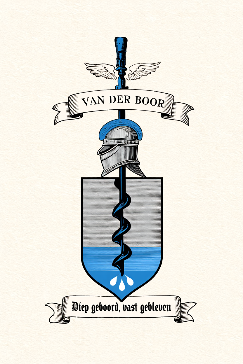 Familiewapen van de achternaam VAN DER BOOR