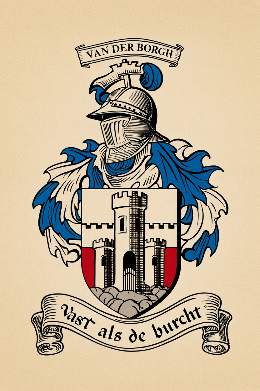 Familiewapen van de achternaam VAN DER BORGH