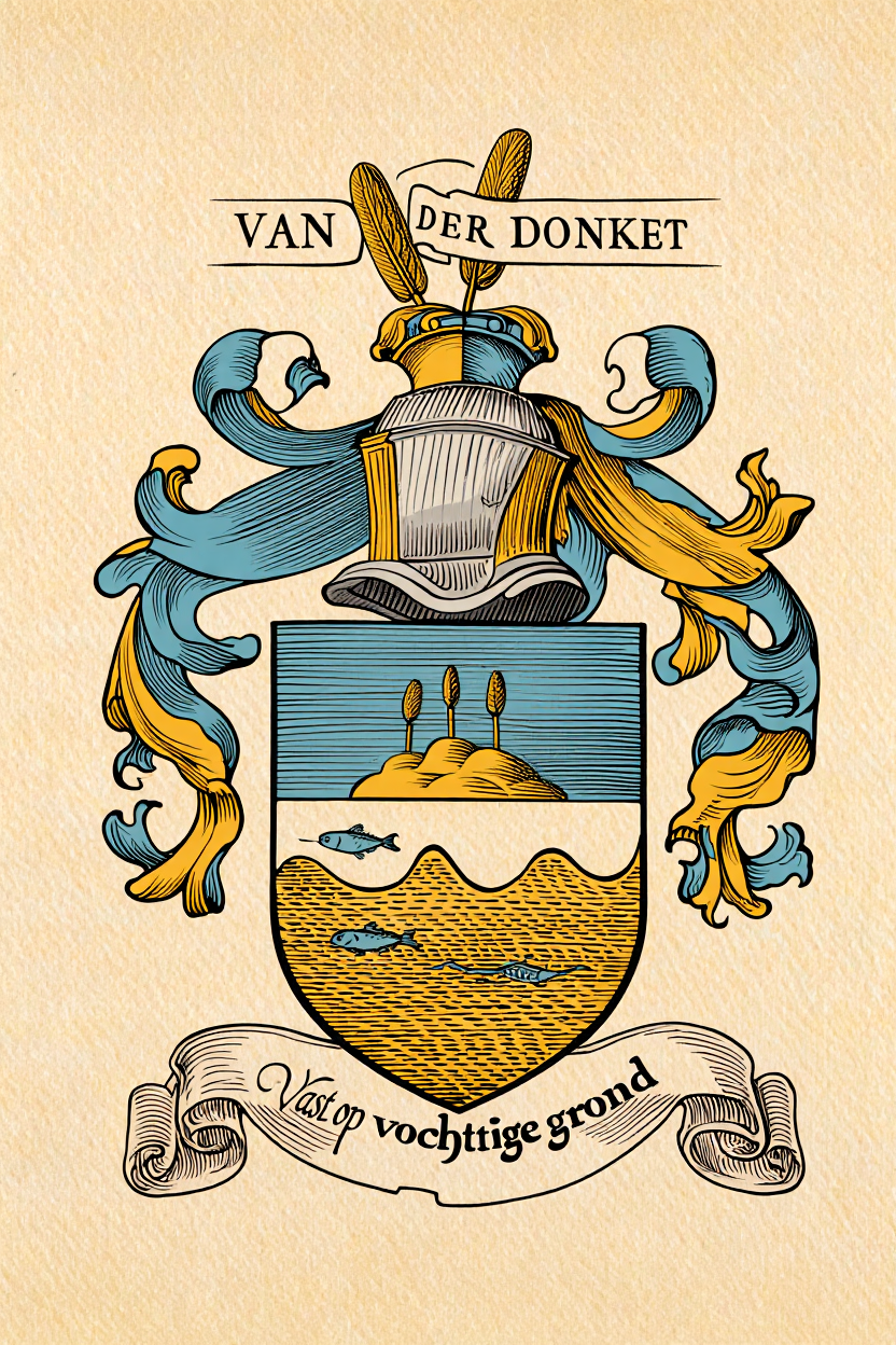 Familiewapen van de achternaam VAN DER DONKET