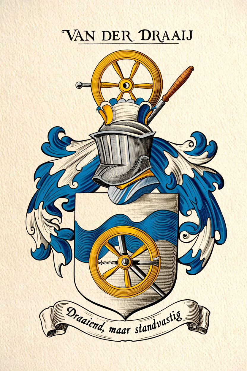 Familiewapen van de achternaam VAN DER DRAAIJ